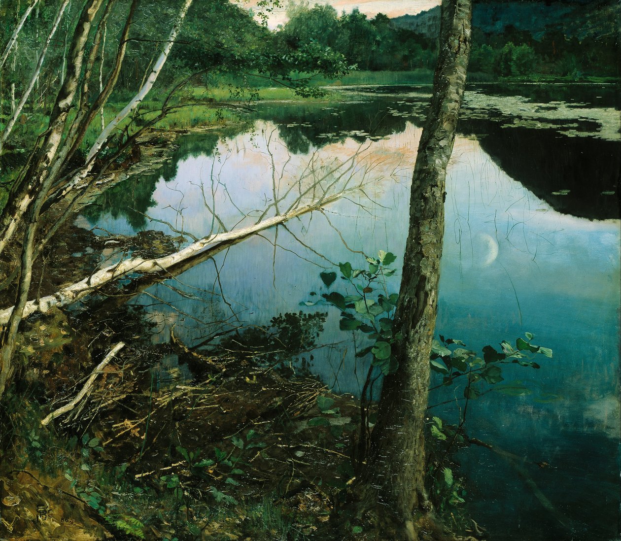 Summer Night by Hjalmer Eilif Emanuel Peterssen