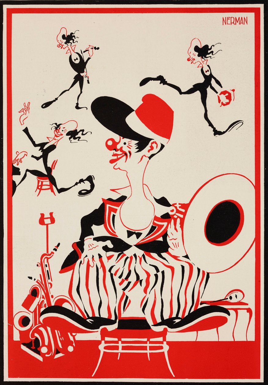 Noni the Clown, illustration from The Tatler, No 1404, May 23 by Einar Nerman
