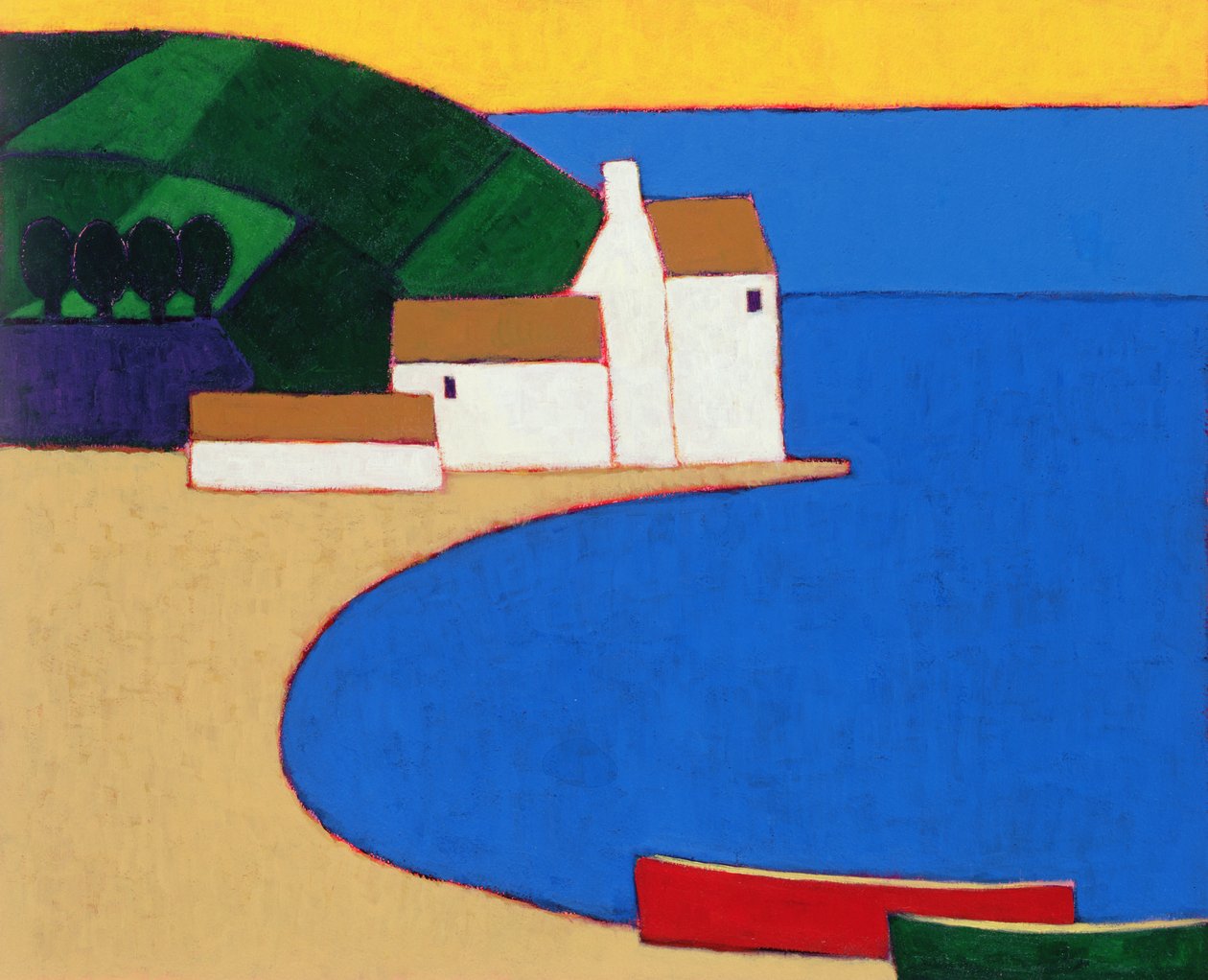 Bay in Southern Brittany by Eithne Contemporary Artist Donne