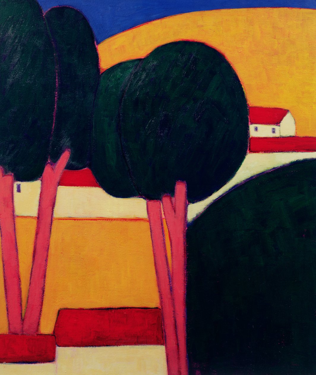 Provencal Farm, 1997 by Eithne Contemporary Artist Donne