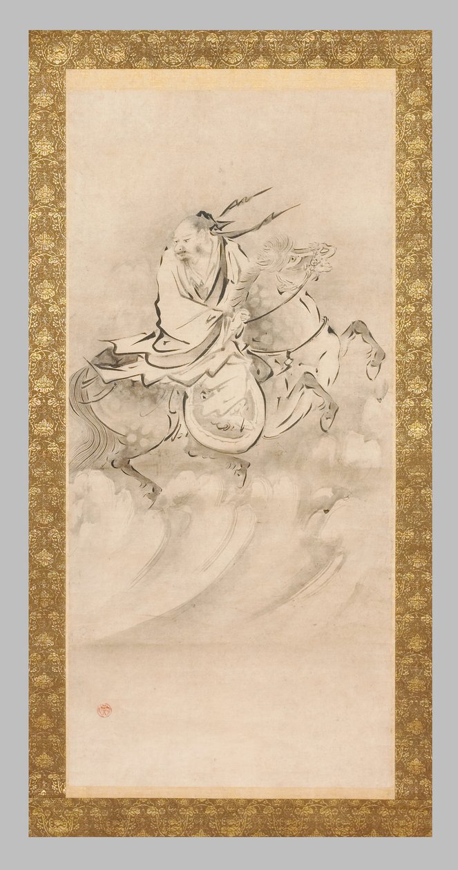 Chokoro on Horseback by Eitoku Kano
