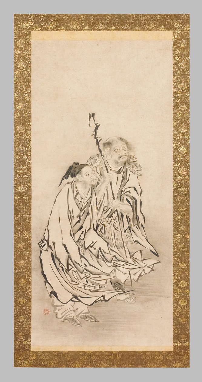 Two Sennin by Eitoku Kano