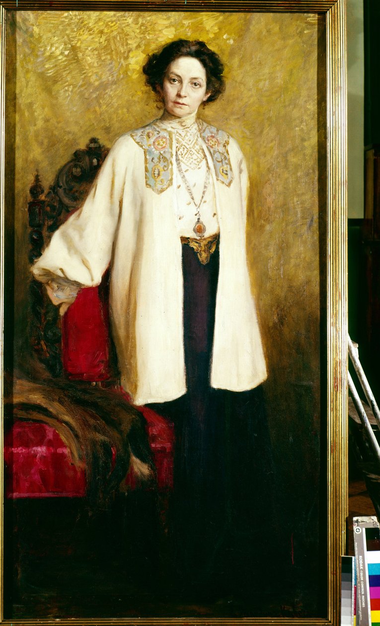 Portrait of the Actress Vera Komissarzhevskaya by Ekaterina Sergeevna Zarudnaya Kavos