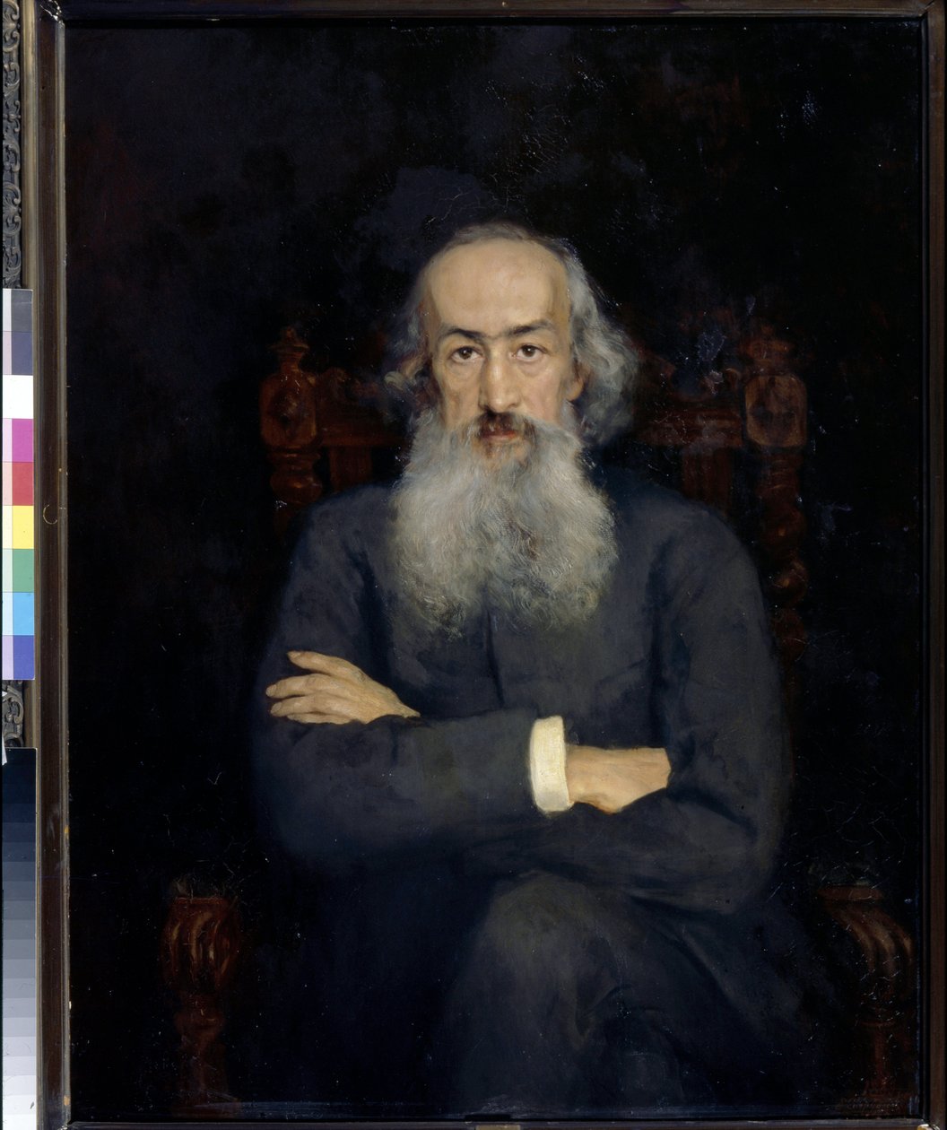 Portrait of Historian Konstantin Bestuzhev-Ryumin by Ekaterina Sergeevna Zarudnaya Kavos