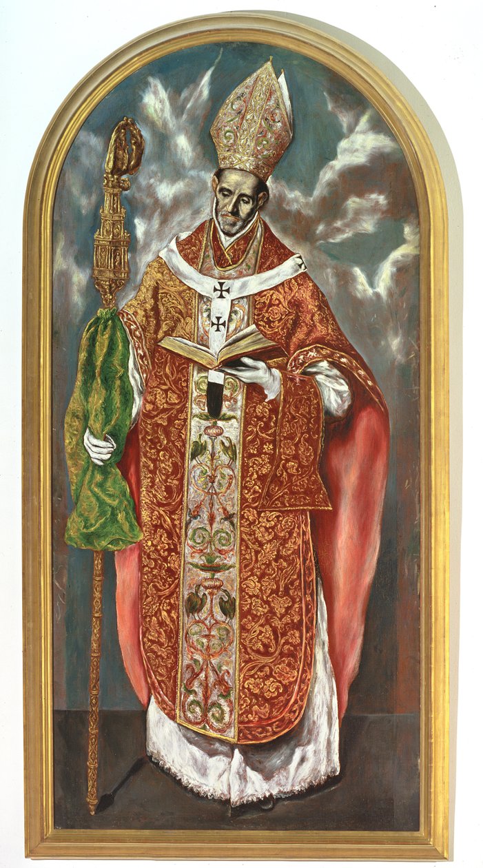 Saint Ildefonsus, a Copy of the Original in the Escorial by El Greco