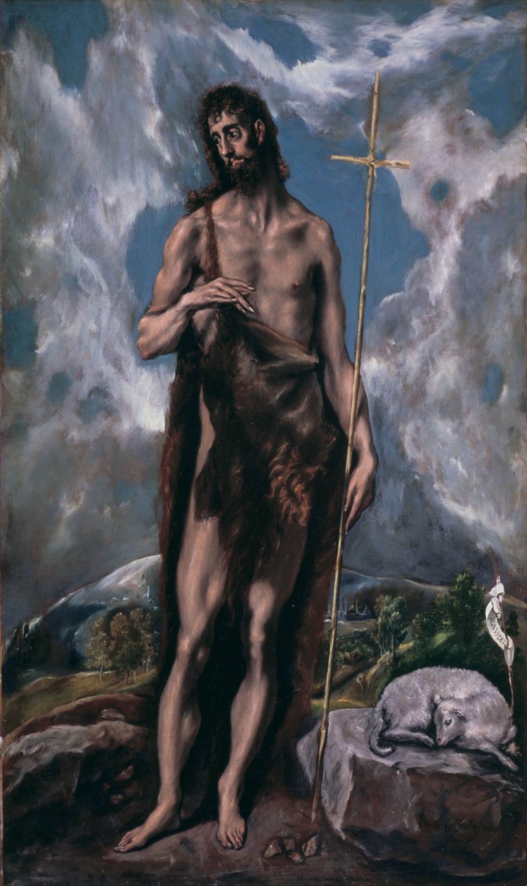 Saint John the Baptist by El Greco