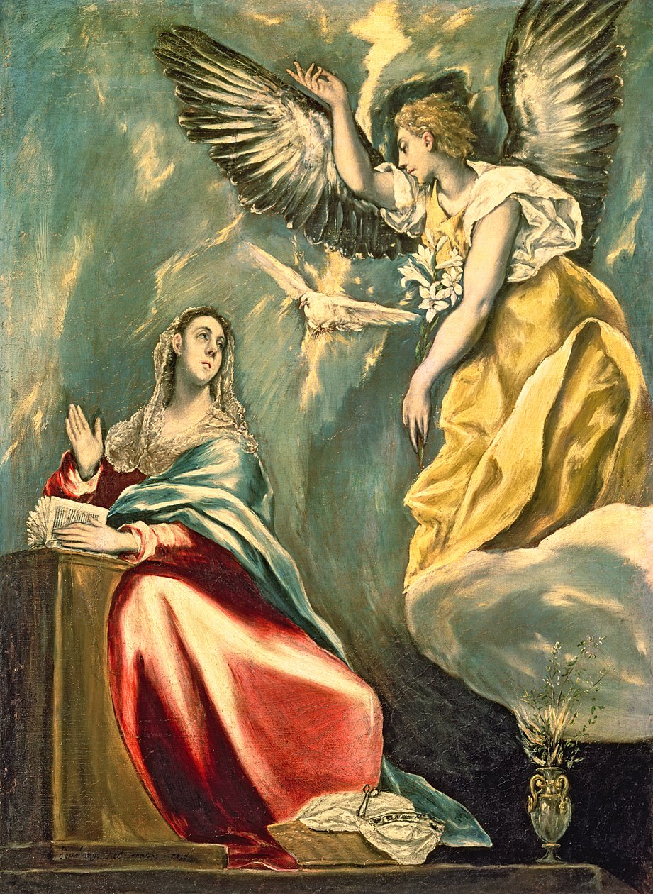 The Annunciation, c.1595-1600 by El Greco