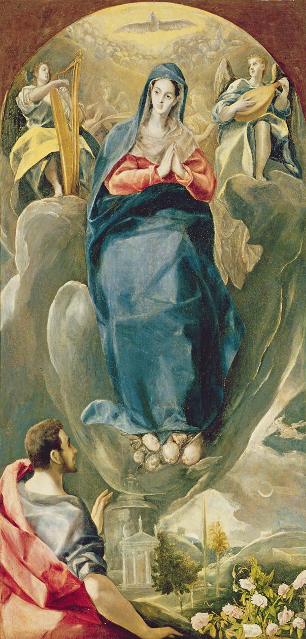 The Immaculate Conception Contemplated by St. John the Evangelist by El Greco
