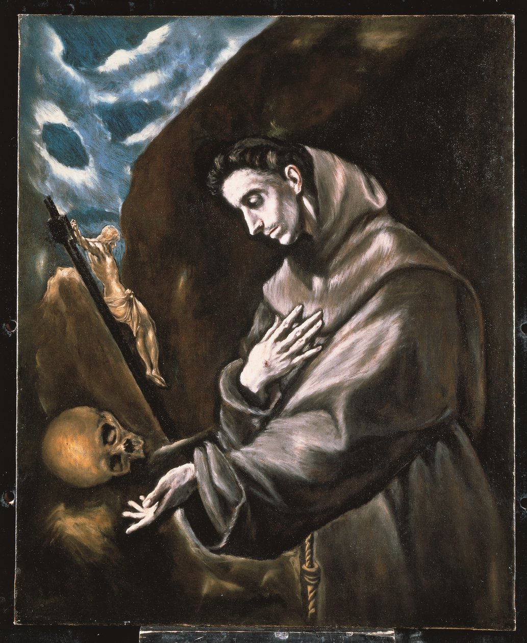 Saint Francis Standing in Meditation by El (1541-1614) Greco