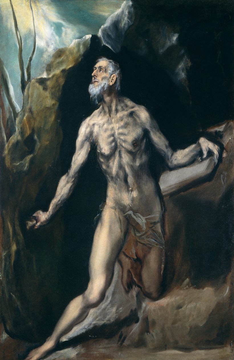 Saint Jerome by El (1541-1614) Greco