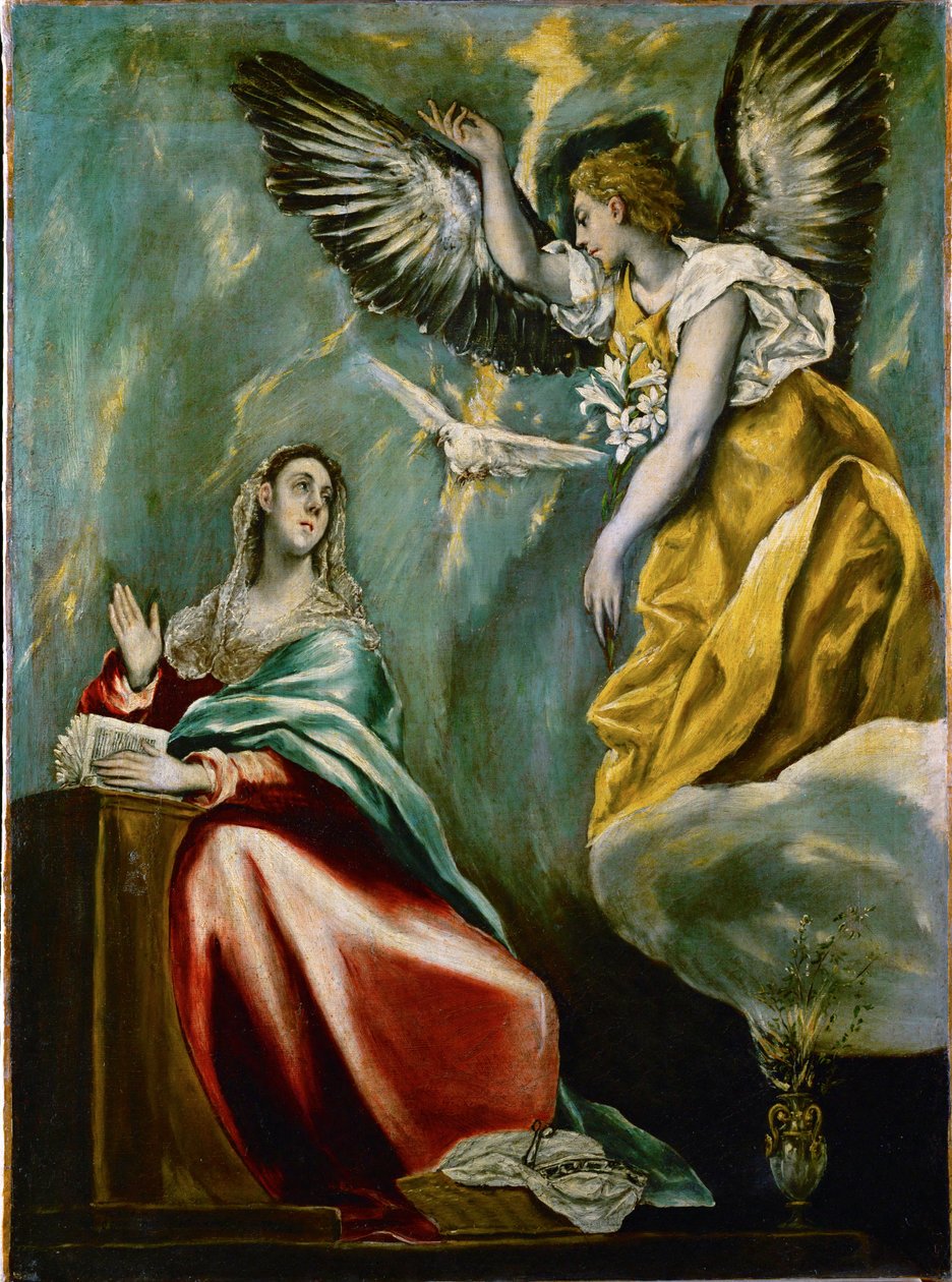 The Annunciation by El (1541-1614) Greco