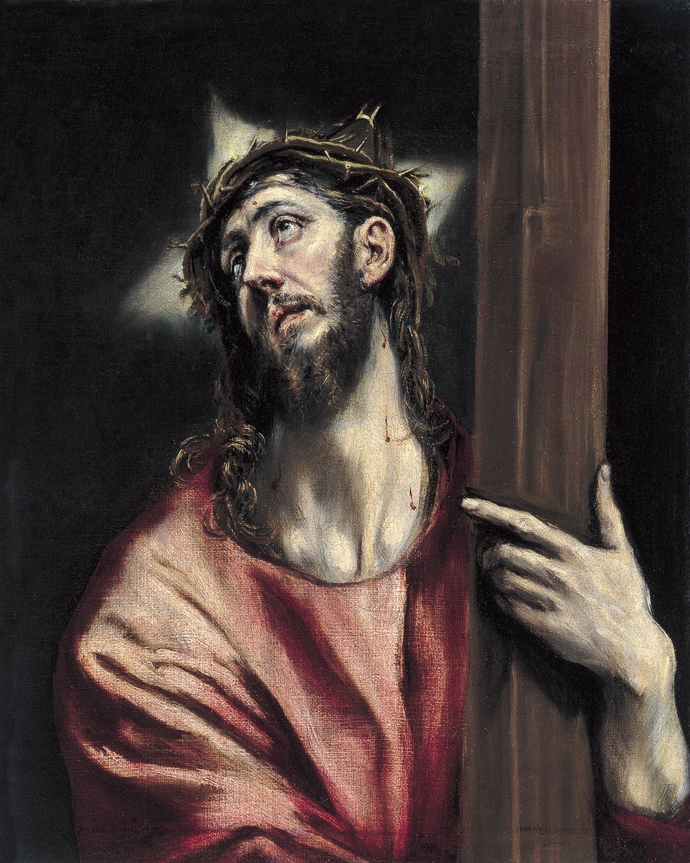 Christ Holding the Cross by El Greco