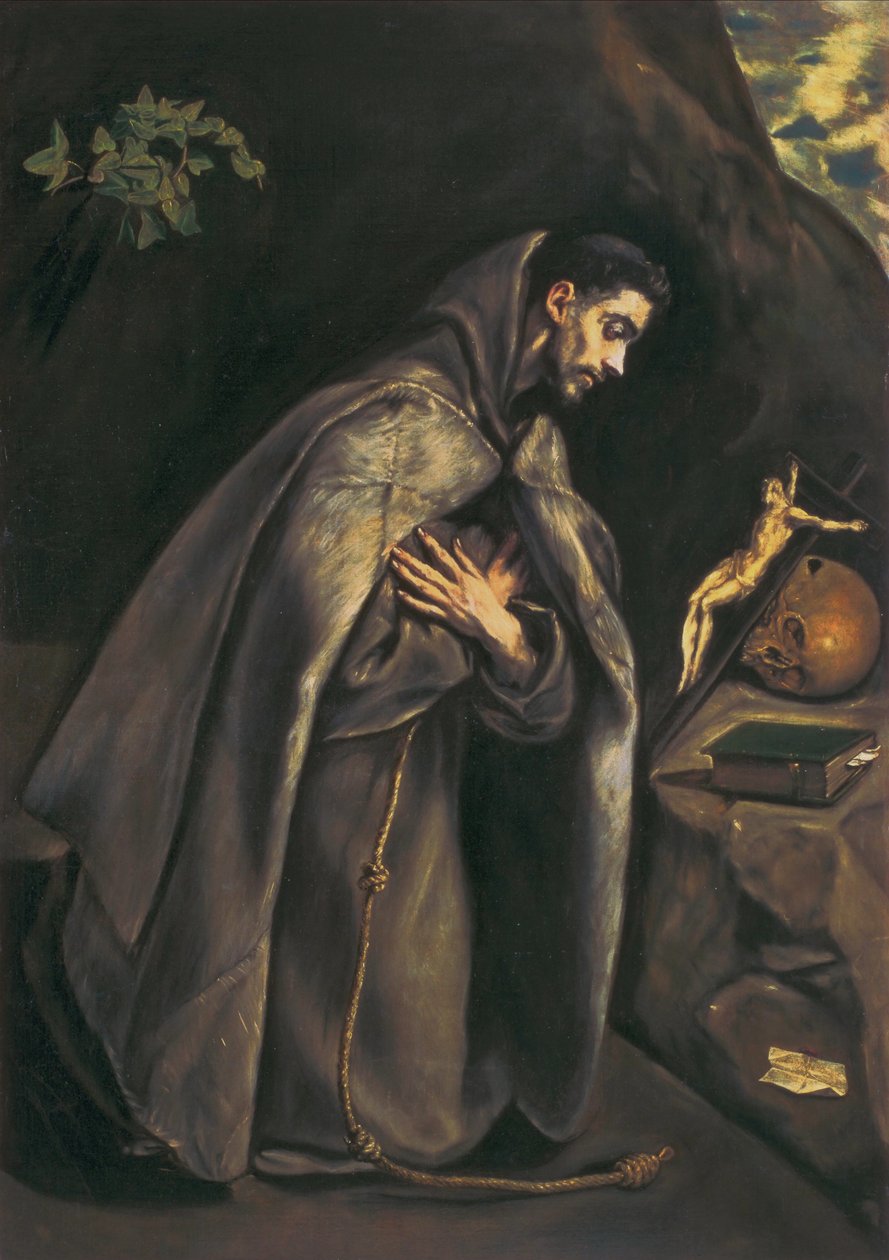 St. Francis Venerating the Crucifix by El Greco