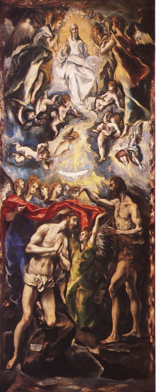 The Baptism of Christ by El Greco