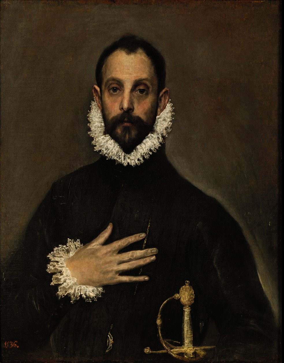 The Nobleman with his Hand on his Chest by El Greco
