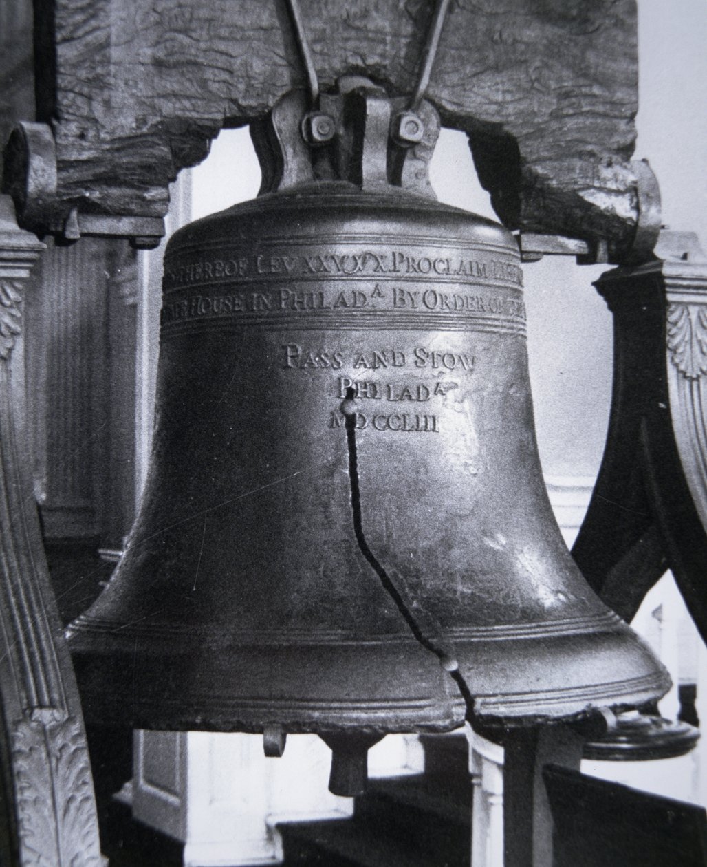 The Liberty Bell, cast in 1752 by Nicolas d