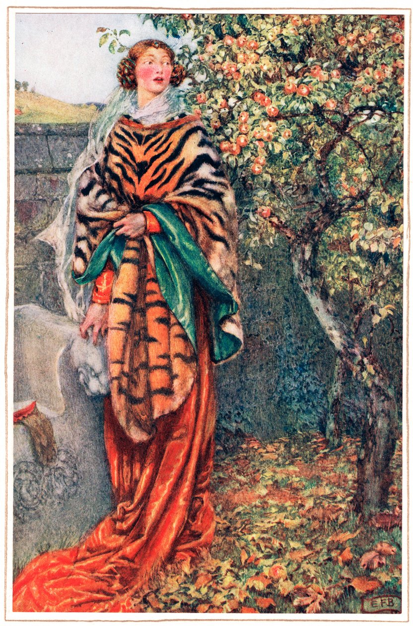 At which the King had gazed upon her blankly and gone by, illustration from 