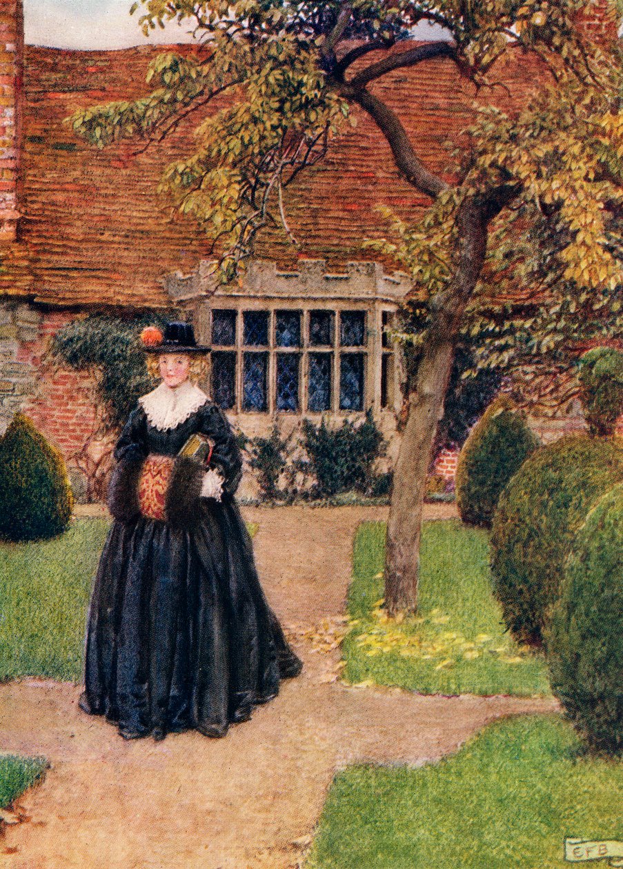 Illustration for the poem The Poetry of Dress by Herrick, from the book 