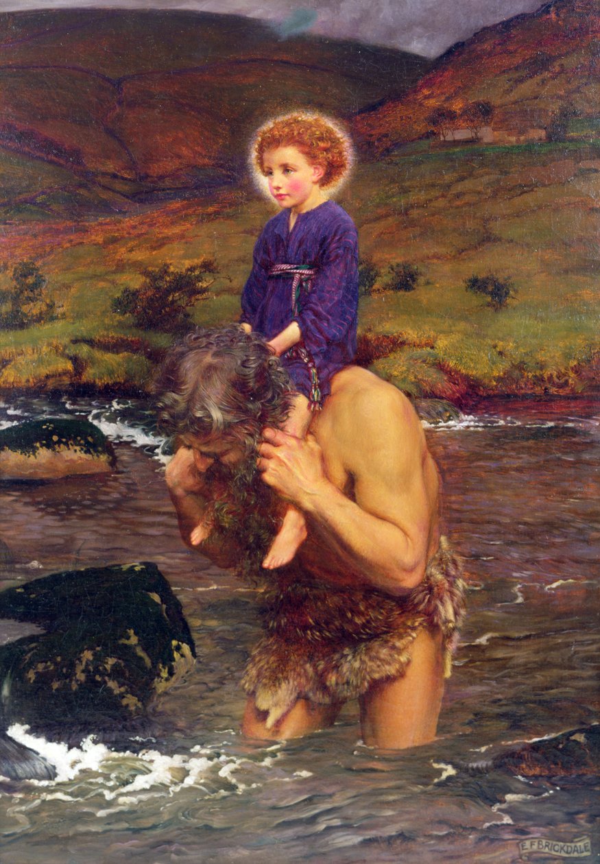 St. Christopher Carrying the Christ Child by Eleanor Fortescue-Brickdale