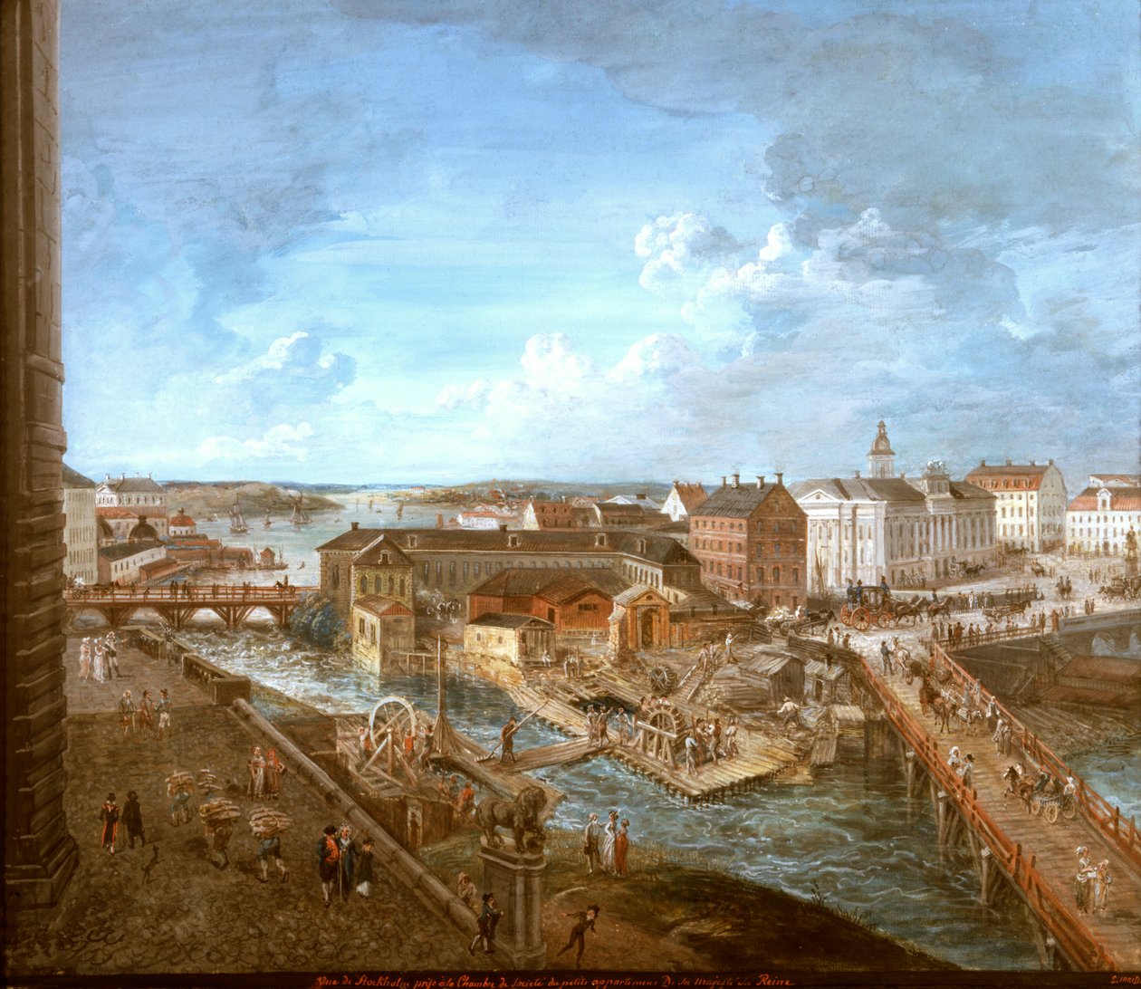 View of Stockholm from the Royal Palace by Elias Martin