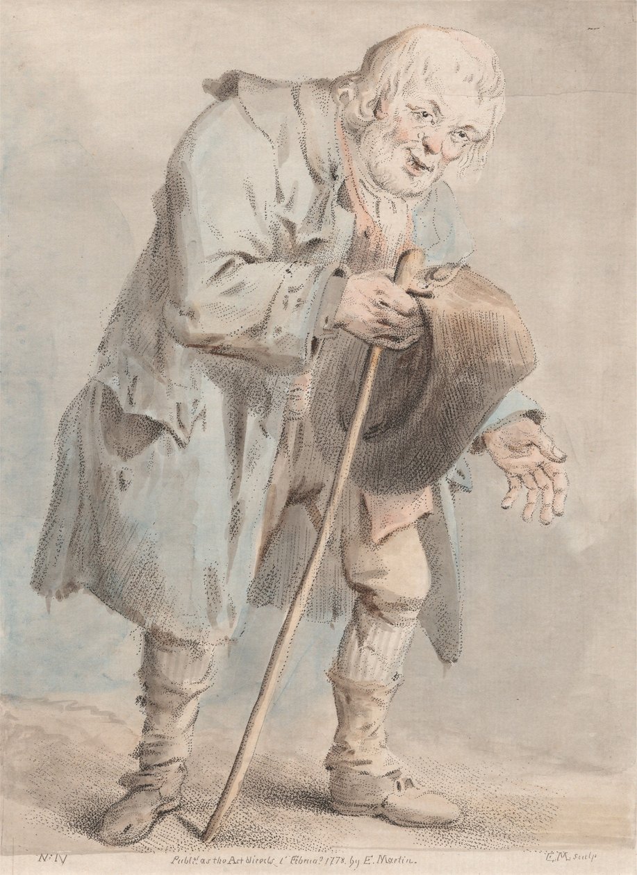 Old Man Begging by Elias Martin