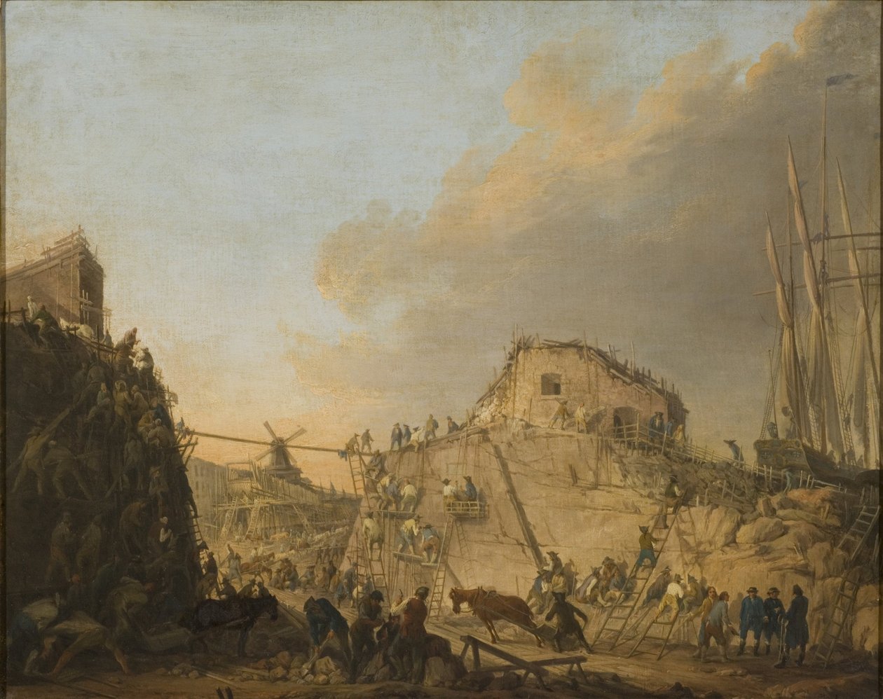 The Dock at Sveaborg by Elias Martin