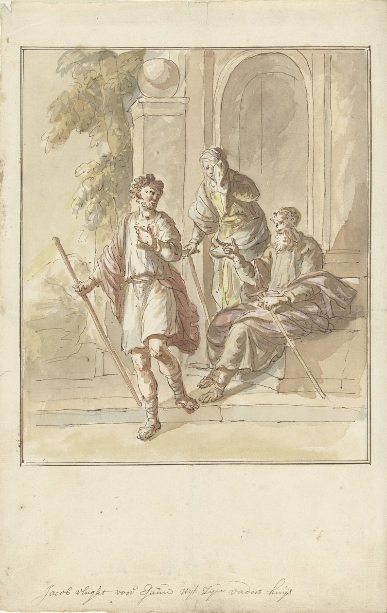 Jacob Flees from His Parental Home by Elias van Nijmegen