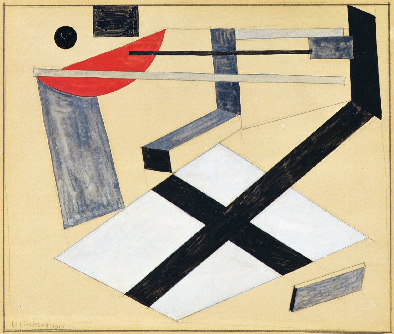 Study for Proun30T by Eliezer Markowich Lissitzky
