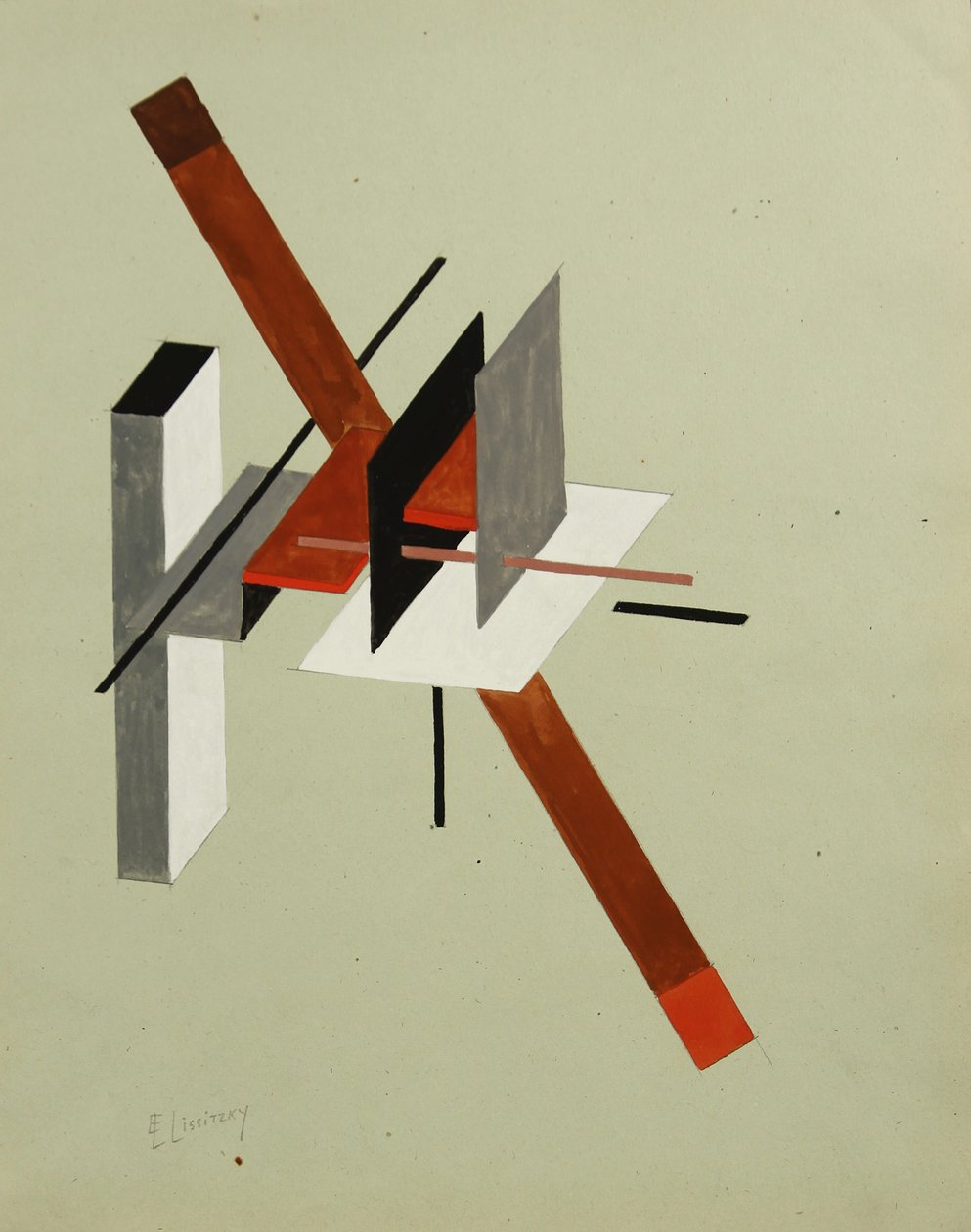 Proun, ca 1923 by Eliezer Markowich Lissitzky