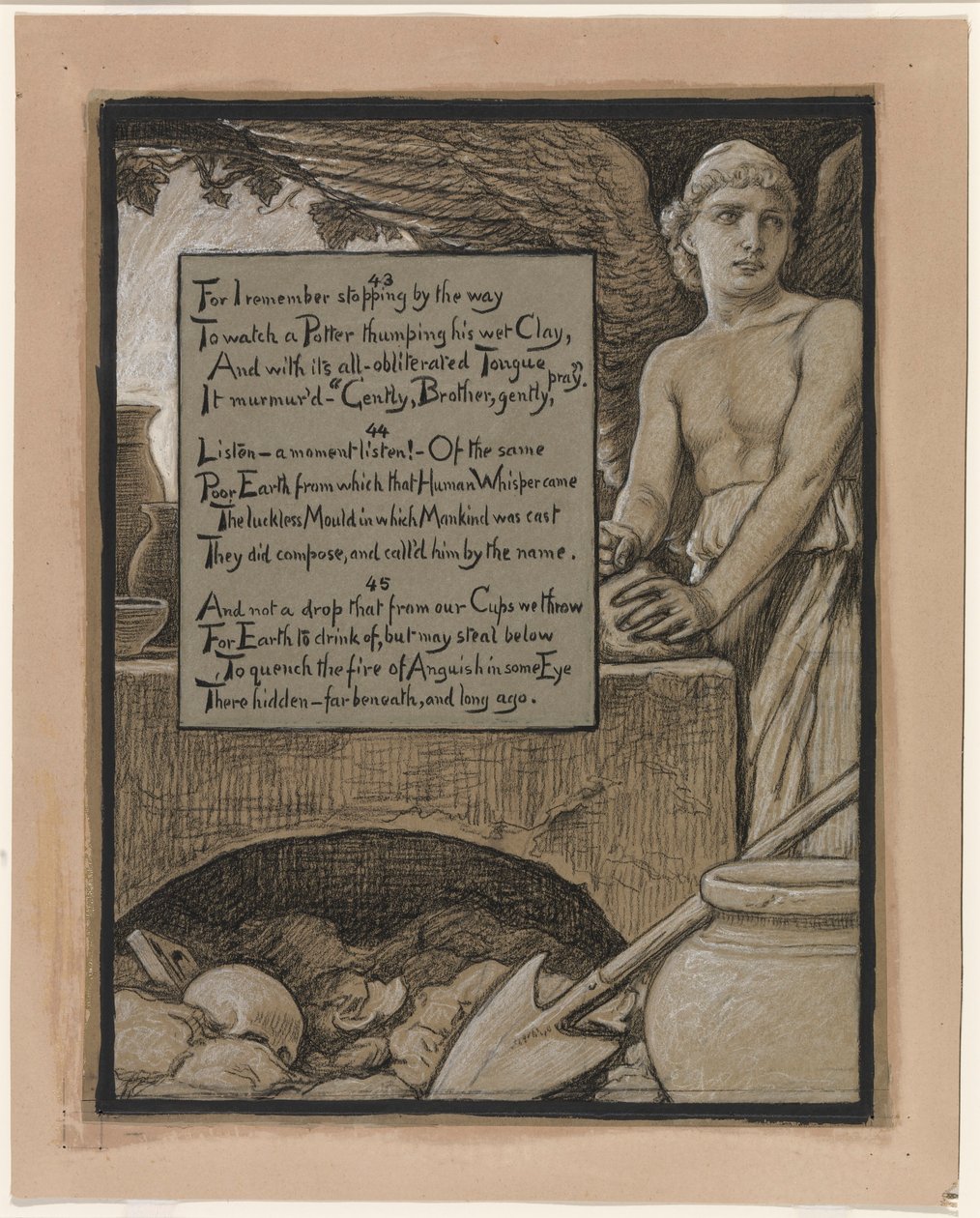 Illustration for Rubáiyát of Omar Khayyám: The Heavenly Potter by Elihu Vedder