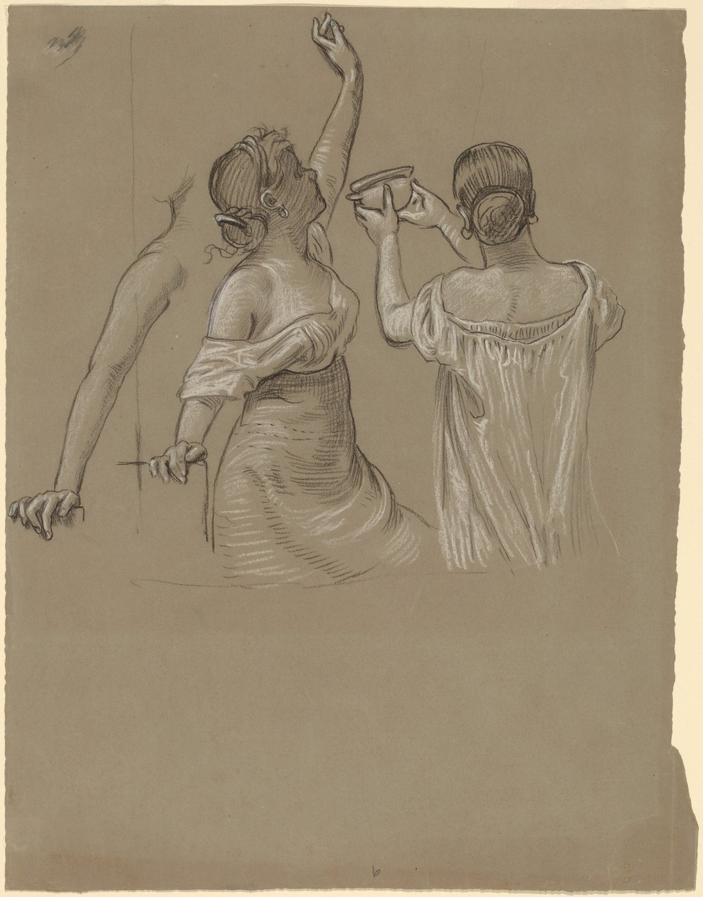 Dionysian Revelers, mid-late 19th century by Elihu Vedder