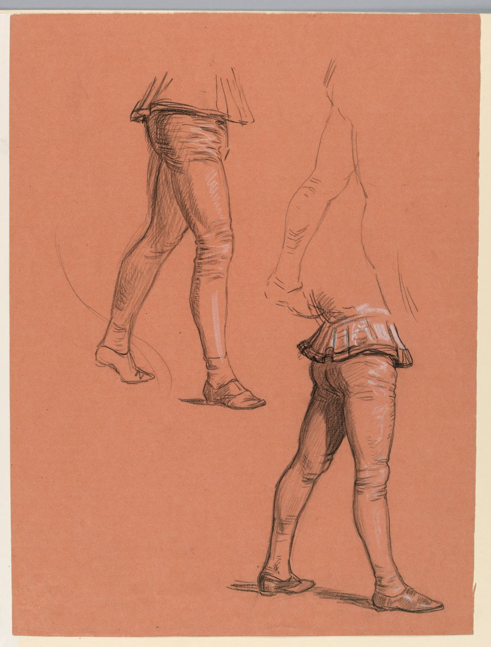 Details of Costumed Figures, ca. 1885 by Elihu Vedder