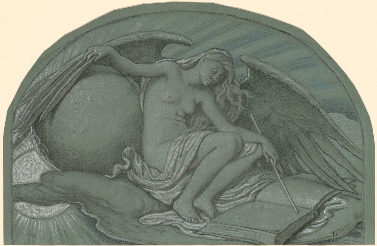 Study for The Eclipse of the Sun by the Moon by Elihu Vedder