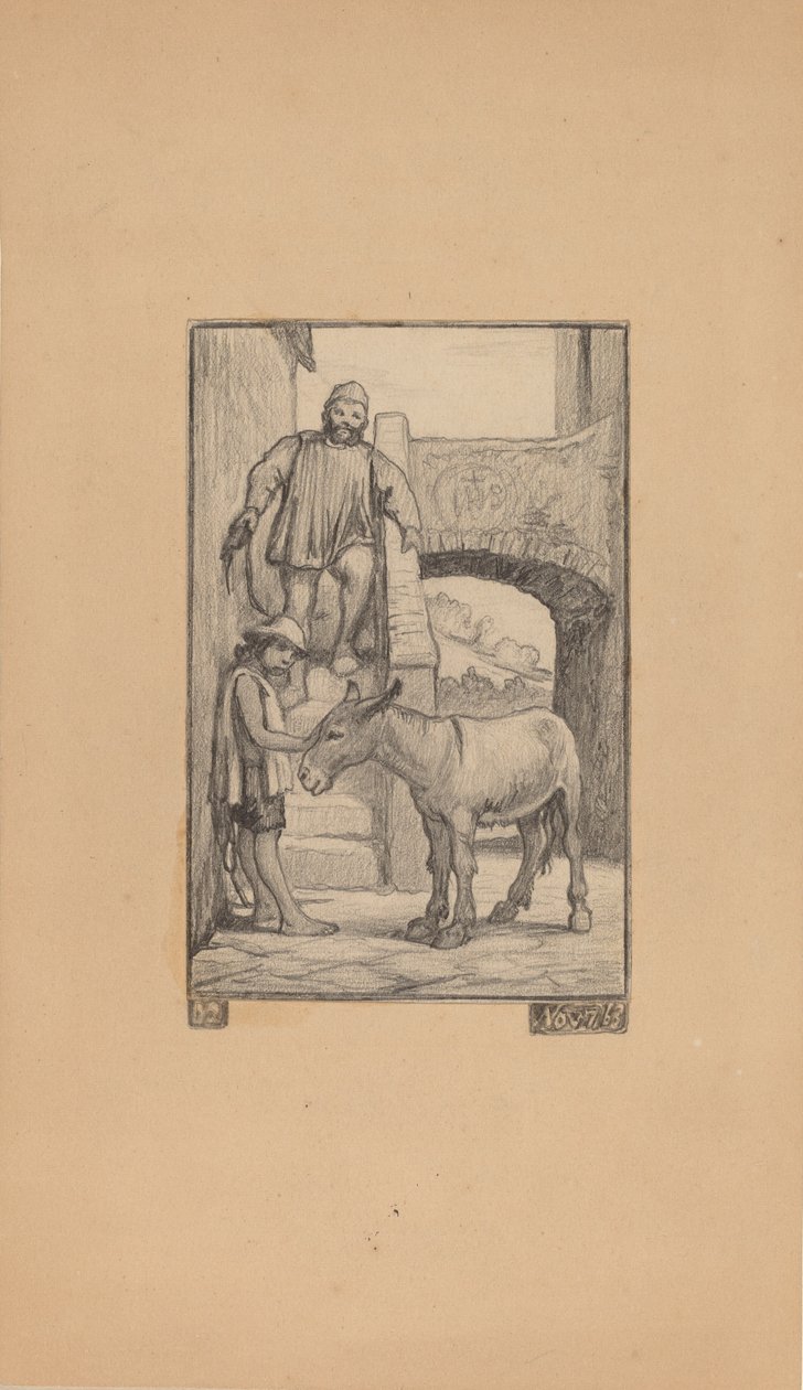 The Son and the Donkey by Elihu Vedder