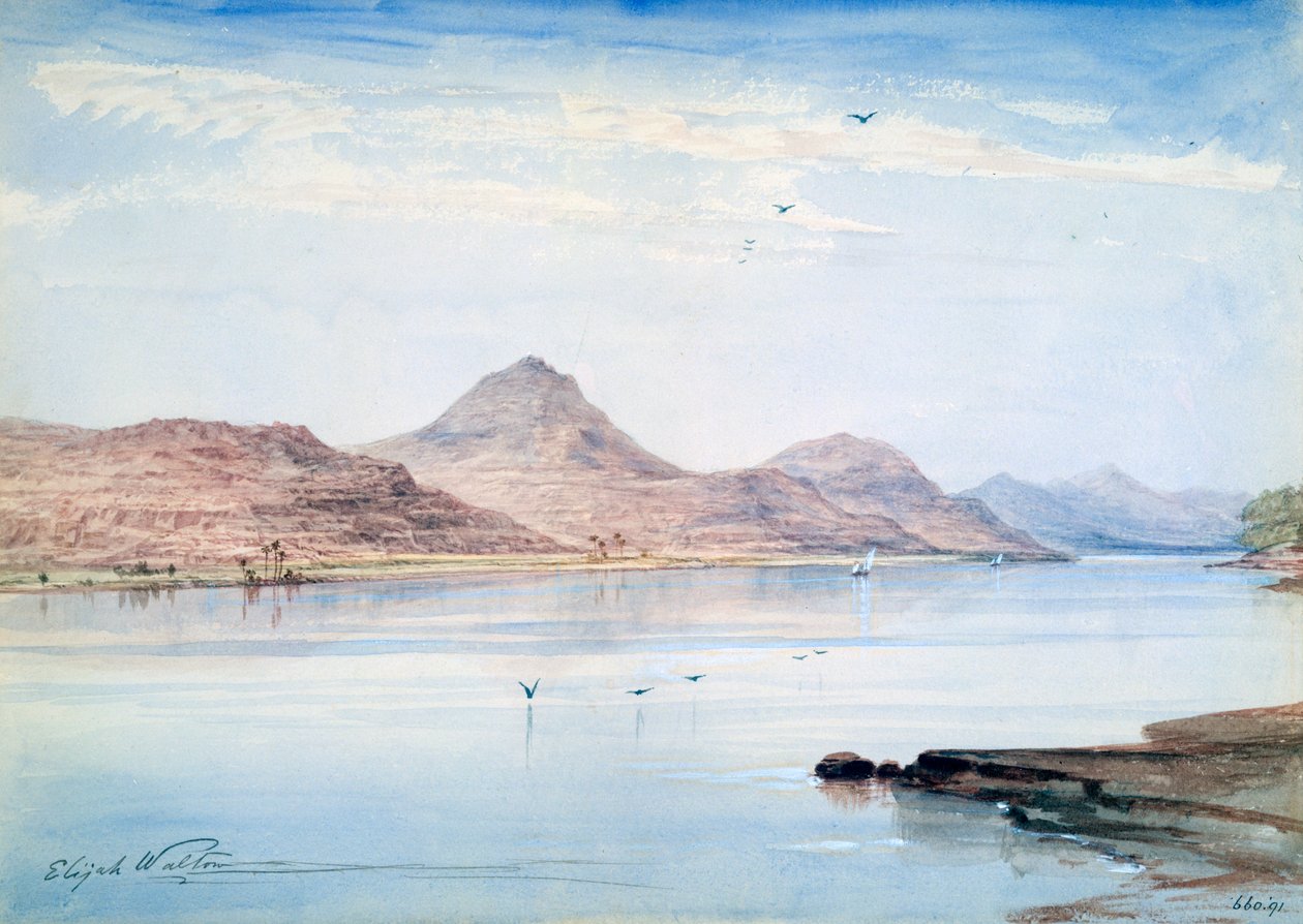 On the Nile, Gebel el Mody, Nubia by Elijah Walton