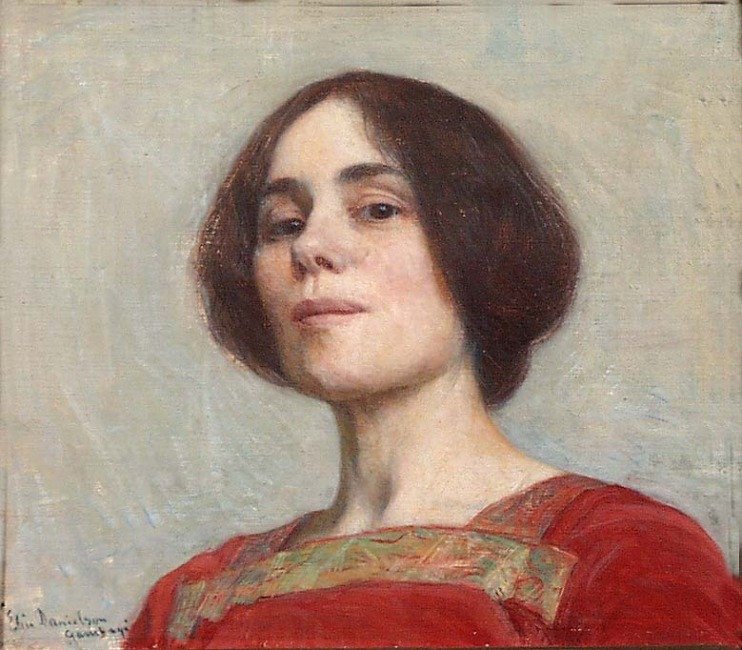 Self-portrait, 1903 by Elin Danielson Gambogi