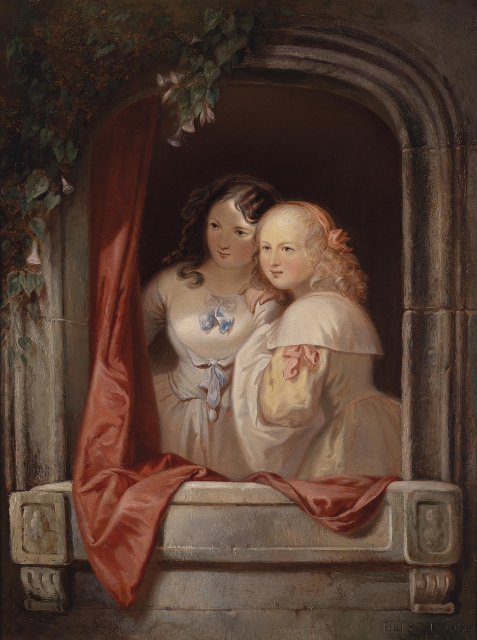 Two Girls at the Window by Elisabeth Modell