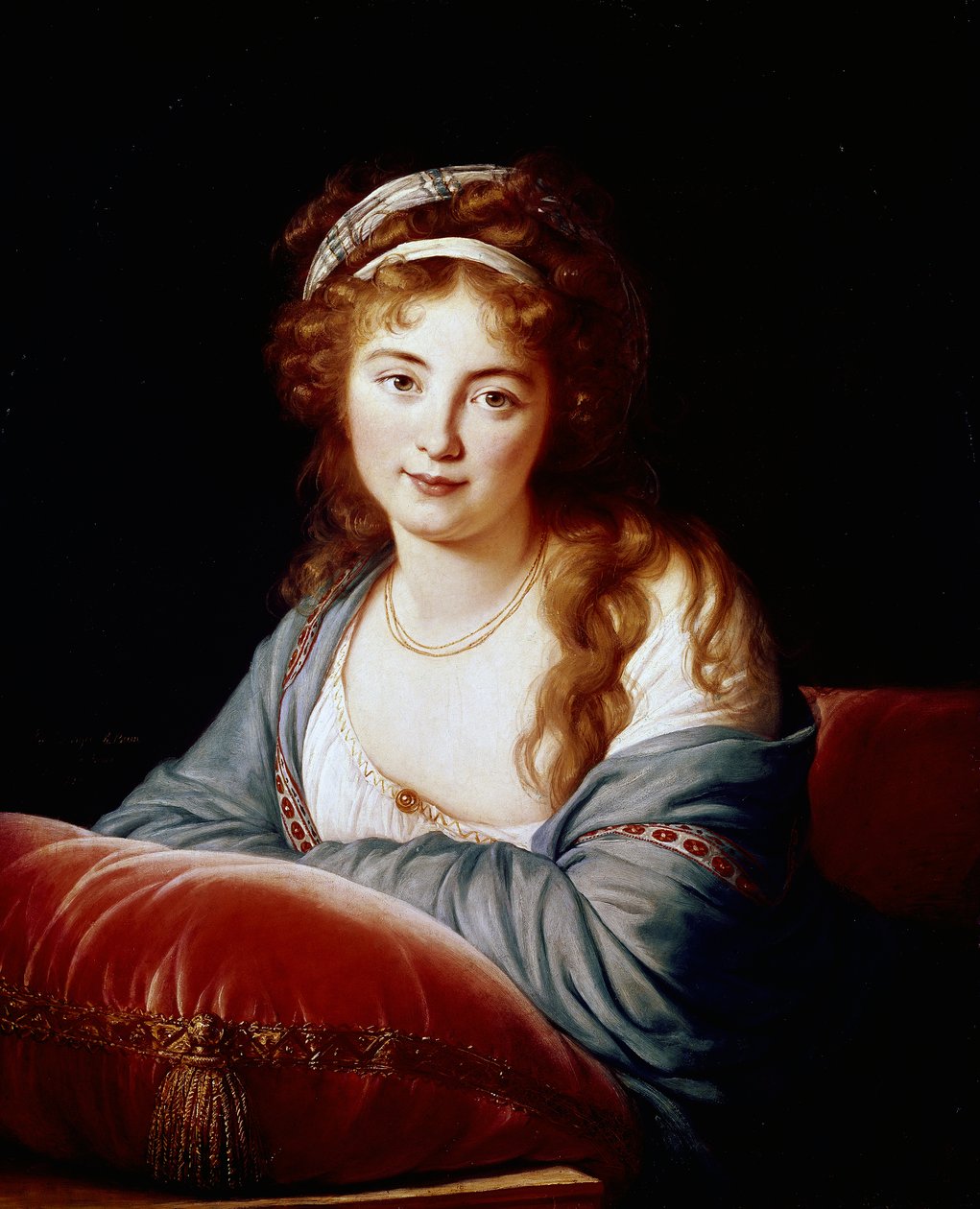 Countess Catherina Vassilievna Skavronskaia (1761-1829), lady of honor of Caterina II by Elisabeth Louise Vigee Lebrun
