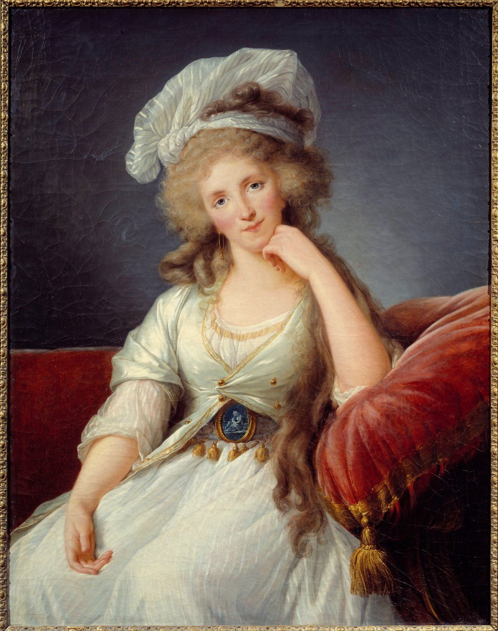 Portrait of the Duchess of Orleans, Louise de Bourbon Penthievre by Elisabeth Louise Vigee Lebrun