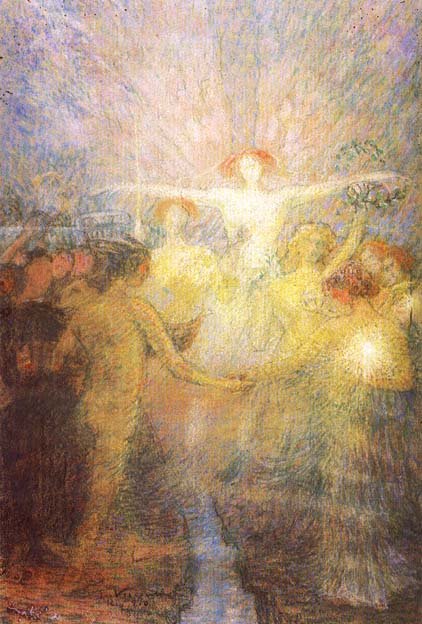 Instruction Human Solidarity - Study for the panel of the National Library of Brazil by Eliseu Visconti