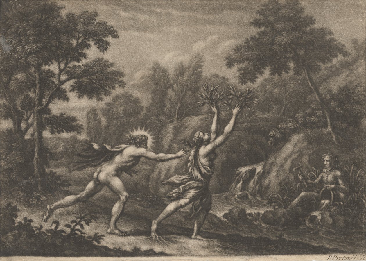 Apollo and Daphne by Elisha Kirkall