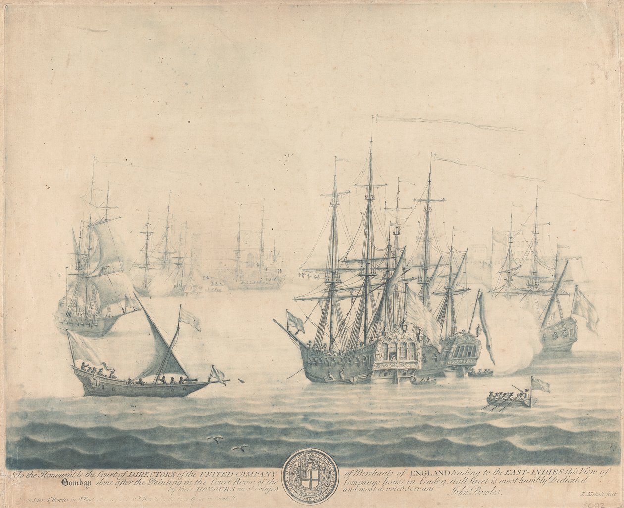 View of Bombay by Elisha Kirkall