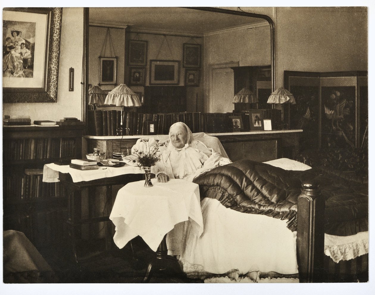 Florence Nightingale in bed by Elizabeth Bosanquet