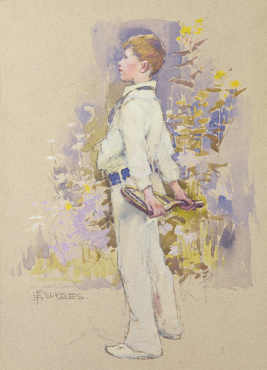Alec in Whites by Elizabeth Adela Stanhope Forbes