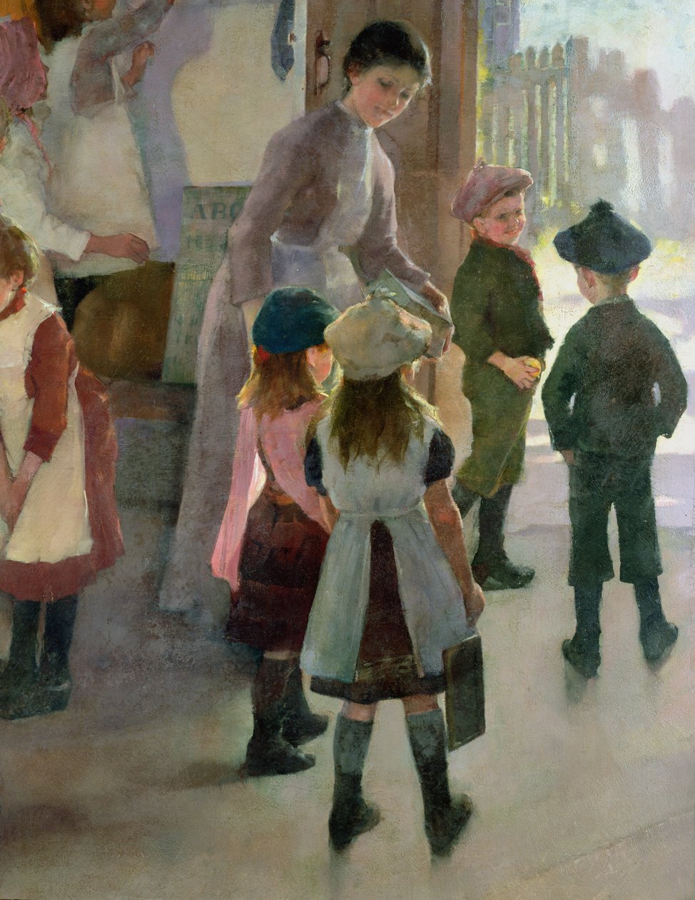 School is Out (detail) by Elizabeth Adela Stanhope Forbes