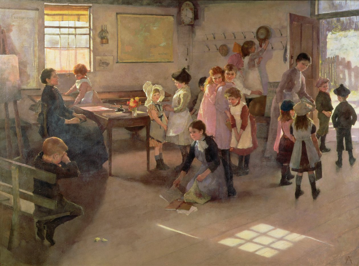School is Out, 1889 by Elizabeth Adela Stanhope Forbes