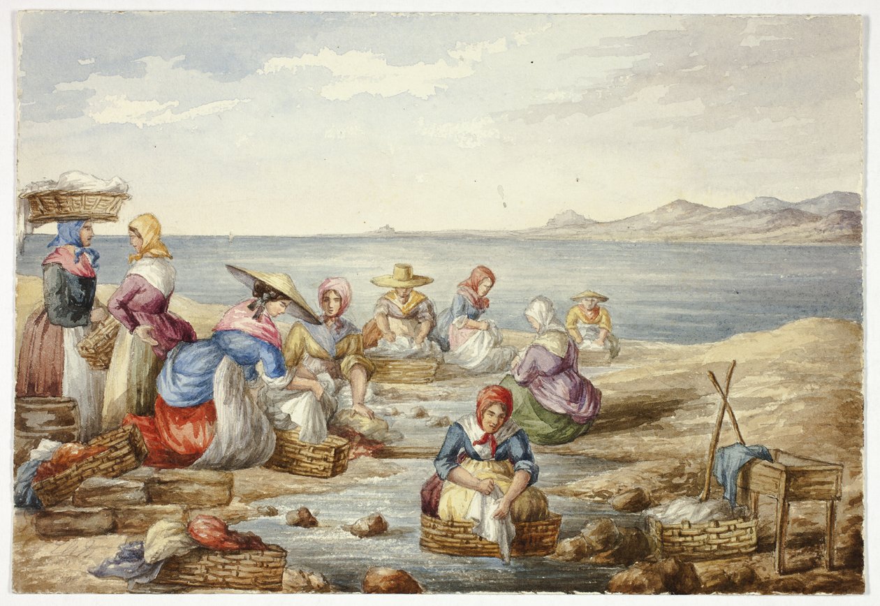 Washerwoman at Nice by Elizabeth Murray