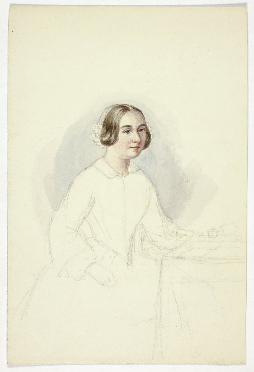 Young Woman at Writing Desk by Elizabeth Murray