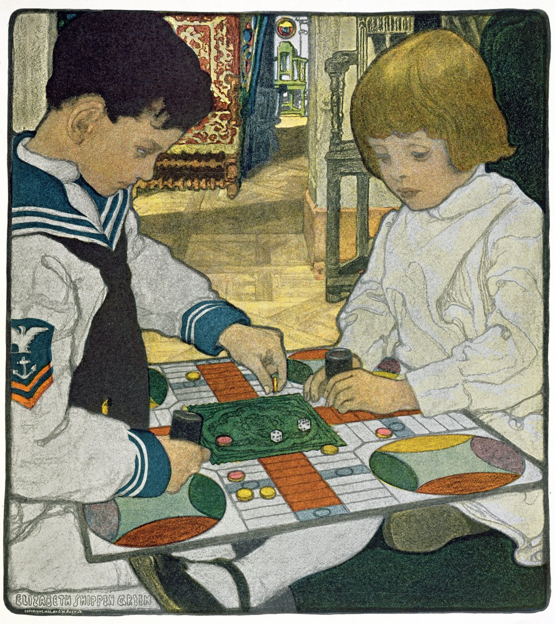 A Rainy Afternoon by Elizabeth Shippen Green