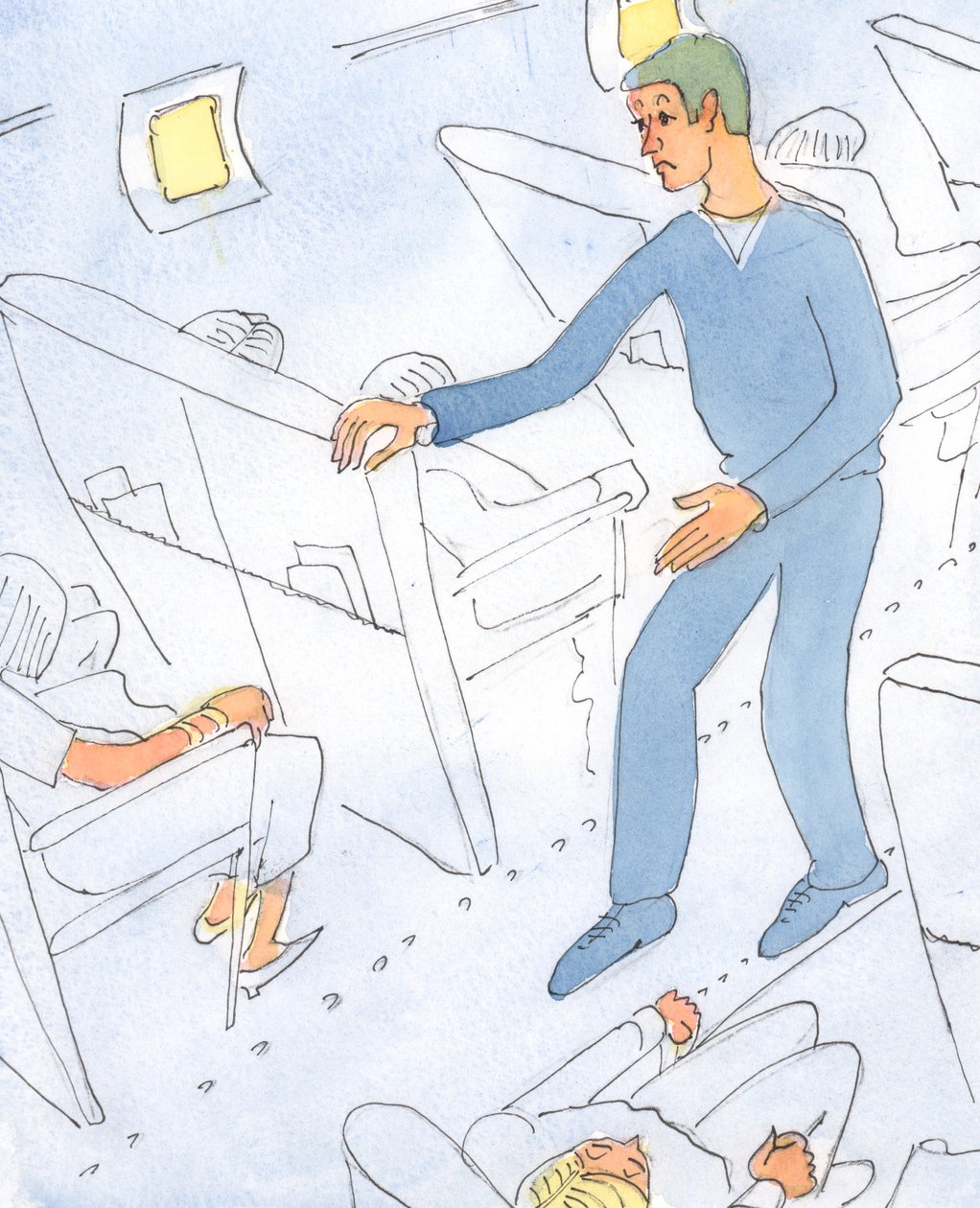 A person who is always anxious about his state of soul and about the likelihood of going to Heaven is like a man on holiday who charges around the aircraft, enquiring anxiously about the weather by Elizabeth Wang